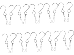 Inoomp Juego De 20 Ganchos Giratorios De Acero Inoxidable, Clips Giratorios Para Campanillas De Viento, Comederos Para