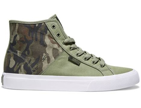 Zapatillas Deportivas Manual Hi Ripstop DC Hombre (Verde - Material Sintético -42)