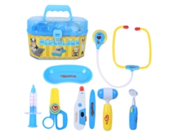 Juego De Juguetes Médicos Educativos Para Niños, Juego De Papel, Herramientas De Juego, Azul