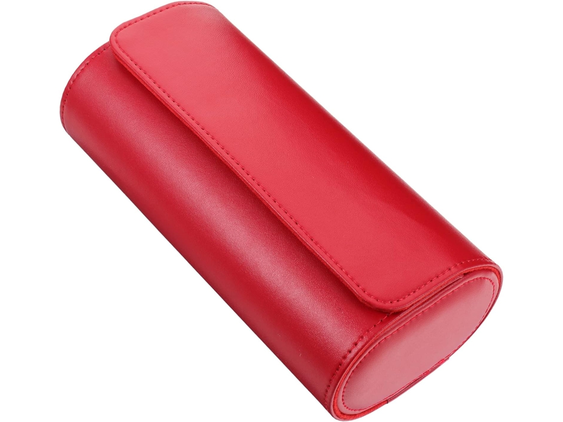 Elegante Estuche De Viaje De Cuero Para Relojes, Caja De Almacenamiento Portátil Con Compartimentos, Organizador...