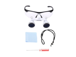Lupa Dental Binocular 3.5x Con Diadema, Profundidad De Campo De 80 Mm Y Campo De Visión De 60 Mm.