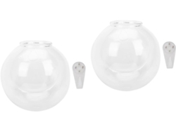 Juego de 2 Jarrones de Cristal para Colgar en la Pared y Jarrones Colgantes GOKOCO (sin dimensiones)