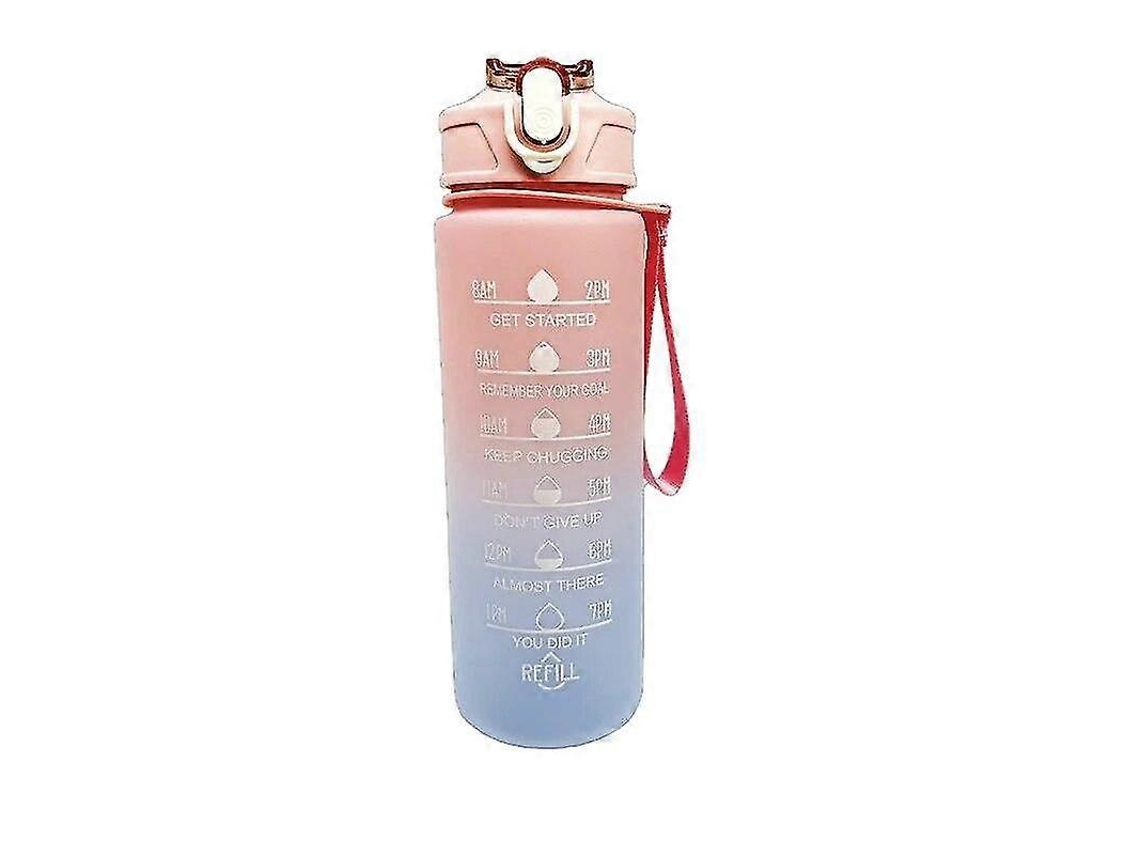 Botella Deportiva De 900 Ml Con Filtro Er Botella Portátil Motivacional Para Deportes Al Aire Libre, Fitness, Sin Bpa Yogu Rosewell