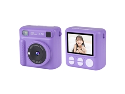 Cámara digital Cuich con impresión instantánea para adolescentes, 2,4 pulgadas, HD, 32 GB, recargable, con papel fotográfico morado