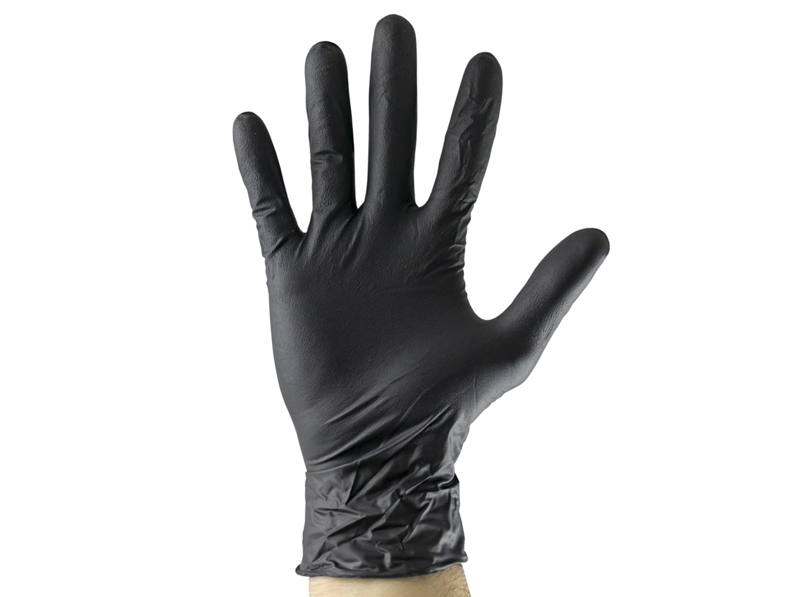 Guantes Negros Desechables de Nitrilo T:Xl 5Mil JBM