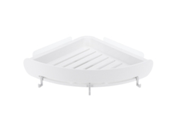 Estante Esquinero Para Baño - No Requiere Taladro - Con Ganchos Para Champú Y Accesorios De Ducha