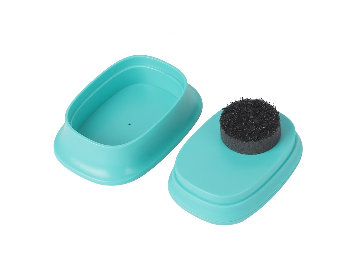 Baok Herramienta de limpieza y cuidado de zapatos Cepillo Esponja Pulidora Mini Hogar para Zapatos Blancos Color Verde