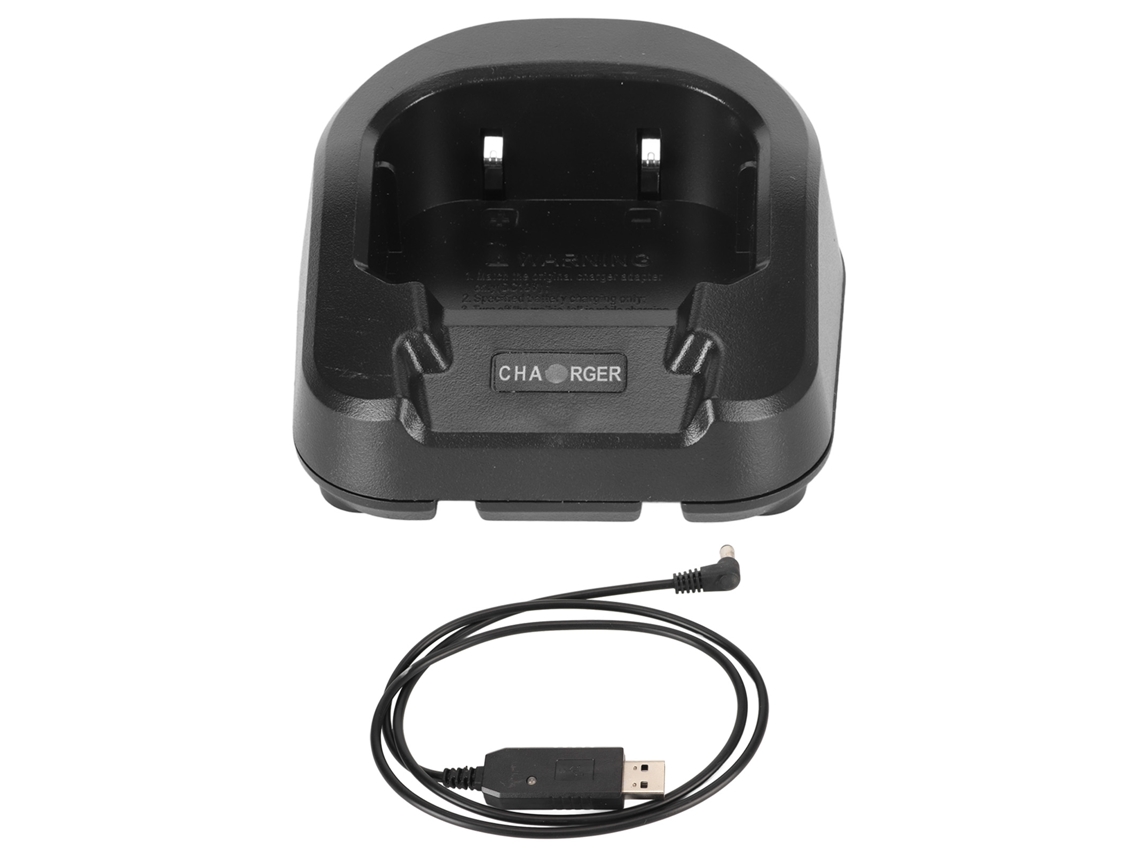 Cargador De Batería Para Radio Bidireccional Usb Con Luz Indicadora Para Las Series Baofeng Uv 82, Uv 82hp Y Uv 82l.