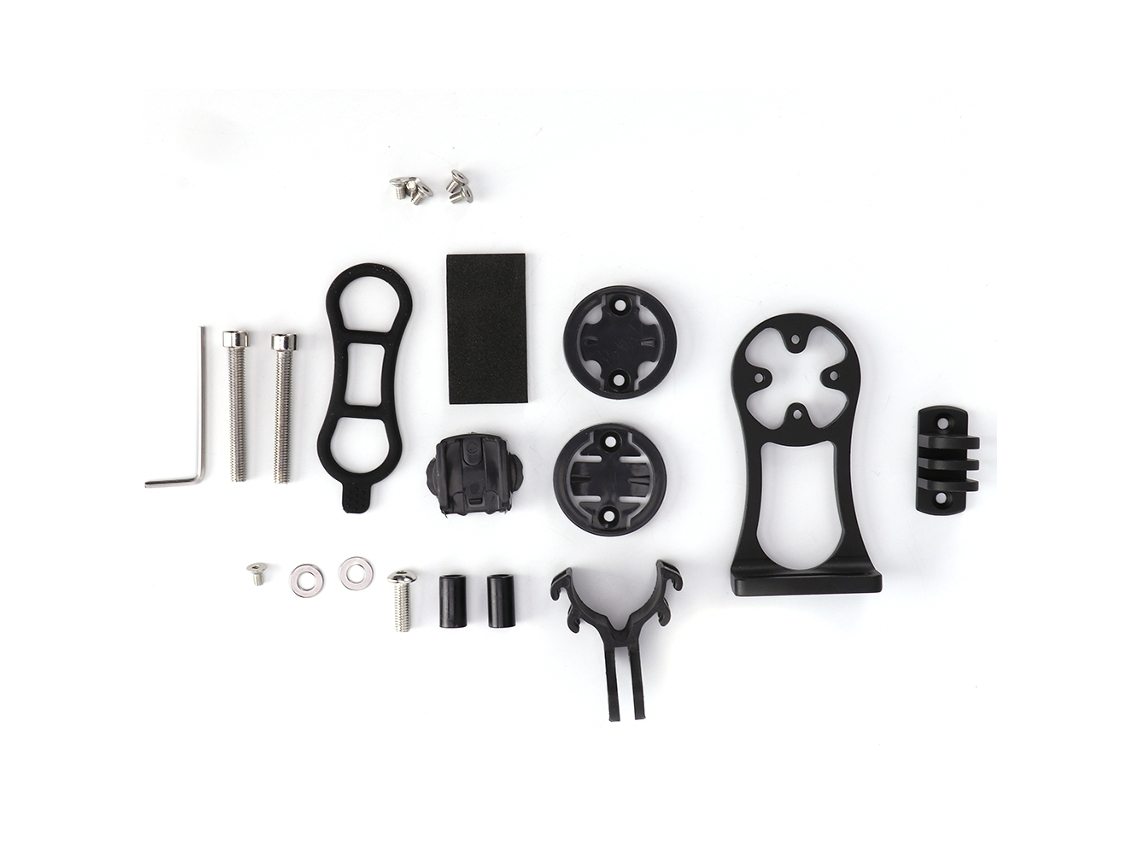 Soporte De Extensión Para Manillar De Bicicleta De Aluminio Cnc Negro Para Ciclocomputador Garmin Bryton Cateye Igps