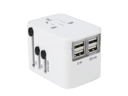 Adaptador De Enchufe Con Carga Usb, Conversión Universal Para Cargador De Viaje De Ee.uu., Reino Unido, Ue Y Australia