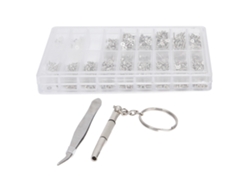Kit De Reparación De Gafas Con Tornillos, Destornillador De Precisión Y Pinzas Profesionales.