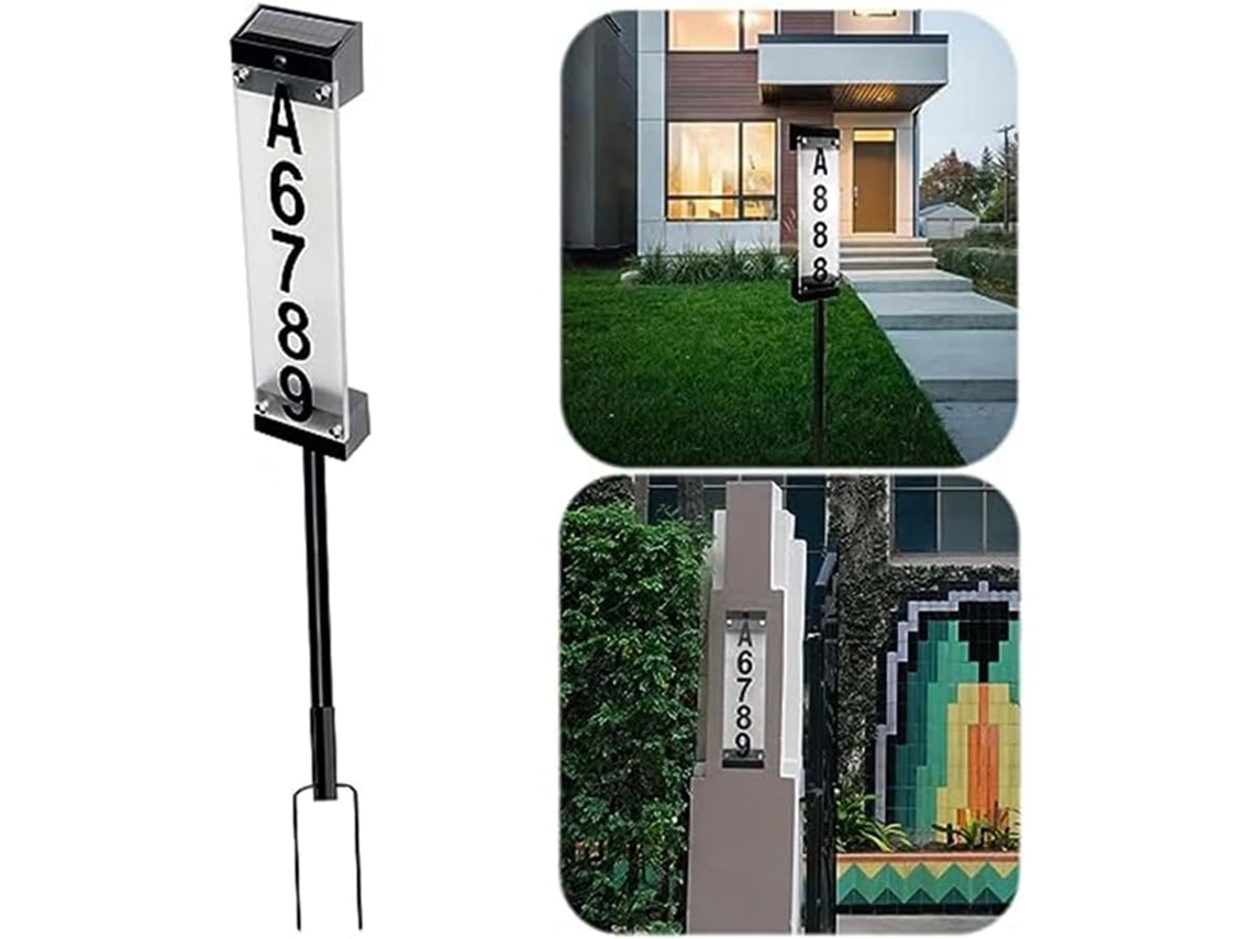 1 Juego De Luces Solares Para Paneles De Puertas/casas, Impermeables, Para Uso Exterior.