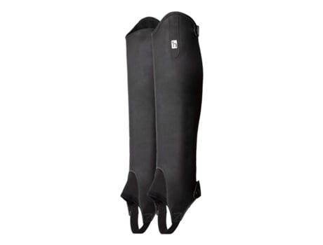 Botas de Equitación para Niño HORZE De Cuero Ronda Negro para Equitación (Talla:10/14 Años)