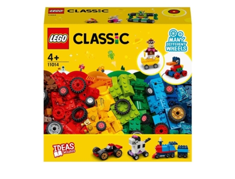LEGO Classic: LEGO Classic: CLASSIC Piezas Y Ruedas - 11014 (Multicolor - Edad Mínima: ‍4 Años)