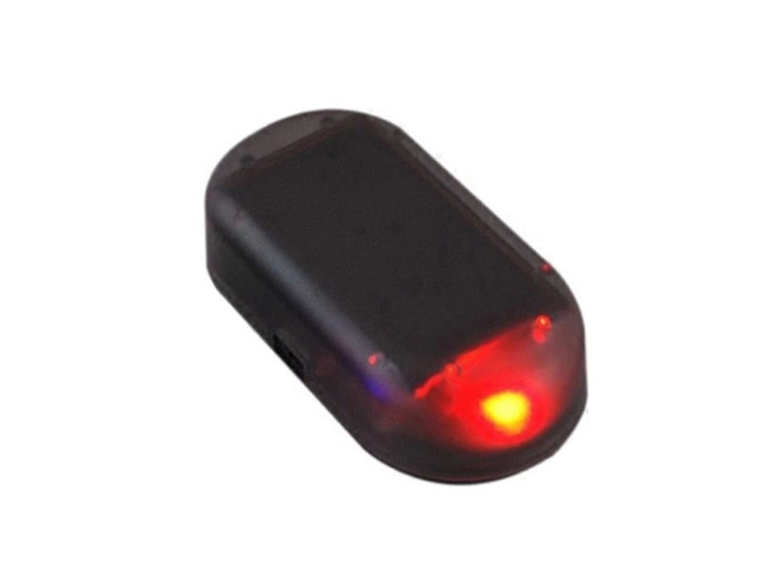 Alarma De Coche Falsa Con Energía Solar, Iluminación Led, Sistema De Seguridad Simulado, Protección Antirrobo Y Luces Intermitentes, Decorac