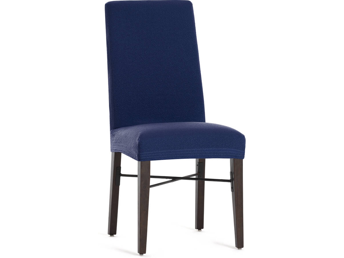 Funda de Silla EYSA Premium Bronx Pack de 2 Fundas Tejido Multielástico (50 x 50 x 55 cm - Poliéster - Azul)