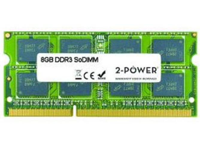 Memoria RAM DDR3 2-POWER MultiSpeed (1 x 8 GB - 1600 MHz - CL 11 - Verde)