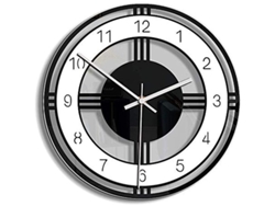 Reloj De Pared Silencioso, 28 Cm, Sin Tictac, Acrílico Redondo Irregular, Funciona Con Pilas.