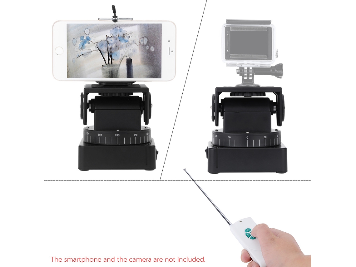 Zifon Yt-260 Pan Tilt Motorizado Con Control Remoto Para Cámara Extrema, Gopro Y Smartphone