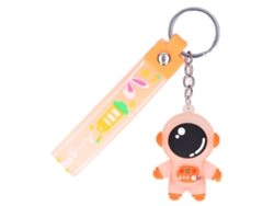 Ats-llavero Astronauta Cartoon 3d Cute Figura Colgante Para Cartera Mochila Coche Decoración Naranja Para Hombre Mujer