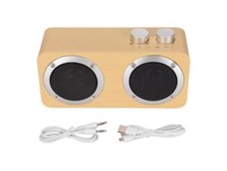 Altavoz Inalámbrico Bluetooth Retro De Madera, Altavoces Portátiles Para Ordenador Con Graves Potentes