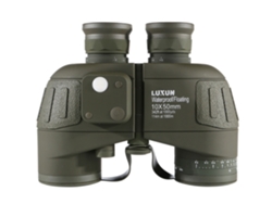 Potentes binoculares 10x50 para adultos con telémetro iluminado y brújula para observación con poca luz, observación de aves, navegación y más.