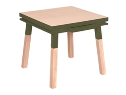 Escritorio Cadruado de Madera Maciza Con 1 Cajón 80 cm