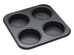 Molde Antiadherente para 4 Tartaletas KITCHEN KRAFT Master Class