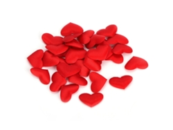 Set de decoración de esponja en forma de corazón, 500 piezas, rojo, 2,1 cm