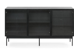 Aparador BAZAR MONDIALE Blur 1 (Negro - 140x45x78 cm)