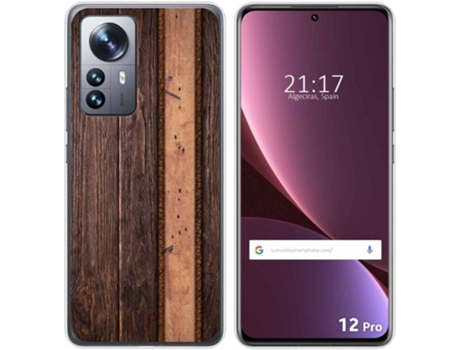 Carcasa para Xiaomi 12 Pro 5G TUMUNDOSMARTPHONE Dibujos Madera 05 Multicolor