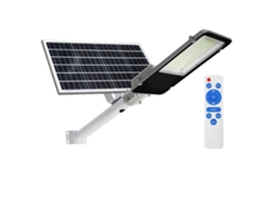 Farola solar de 300 W con control remoto y brillo ajustable, color blanco OEM.