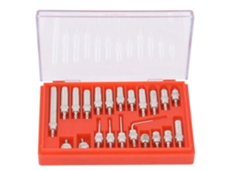 Juego De 22 Puntas De Medición Para Comparador De Cuadrante Con Estuche De Accesorios De Alta Calidad.