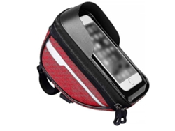 Bolsa de bicicleta impermeable para teléfono móvil y accesorios de bicicleta, bolsa para el tubo superior, de USHION.