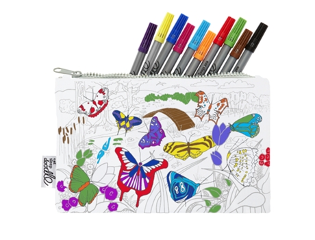 Set infantil para colorear y aprender - mariposa EAT SLEEP DOODLE