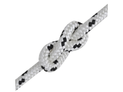 Cuerda de poliéster trenzada para embarcaciones, 6 mm, 250 m, color blanco HARLANV1
