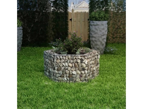 MAISON EXCLUSIVE - Arriate hexagonal de gaviones 100x90x50 cm