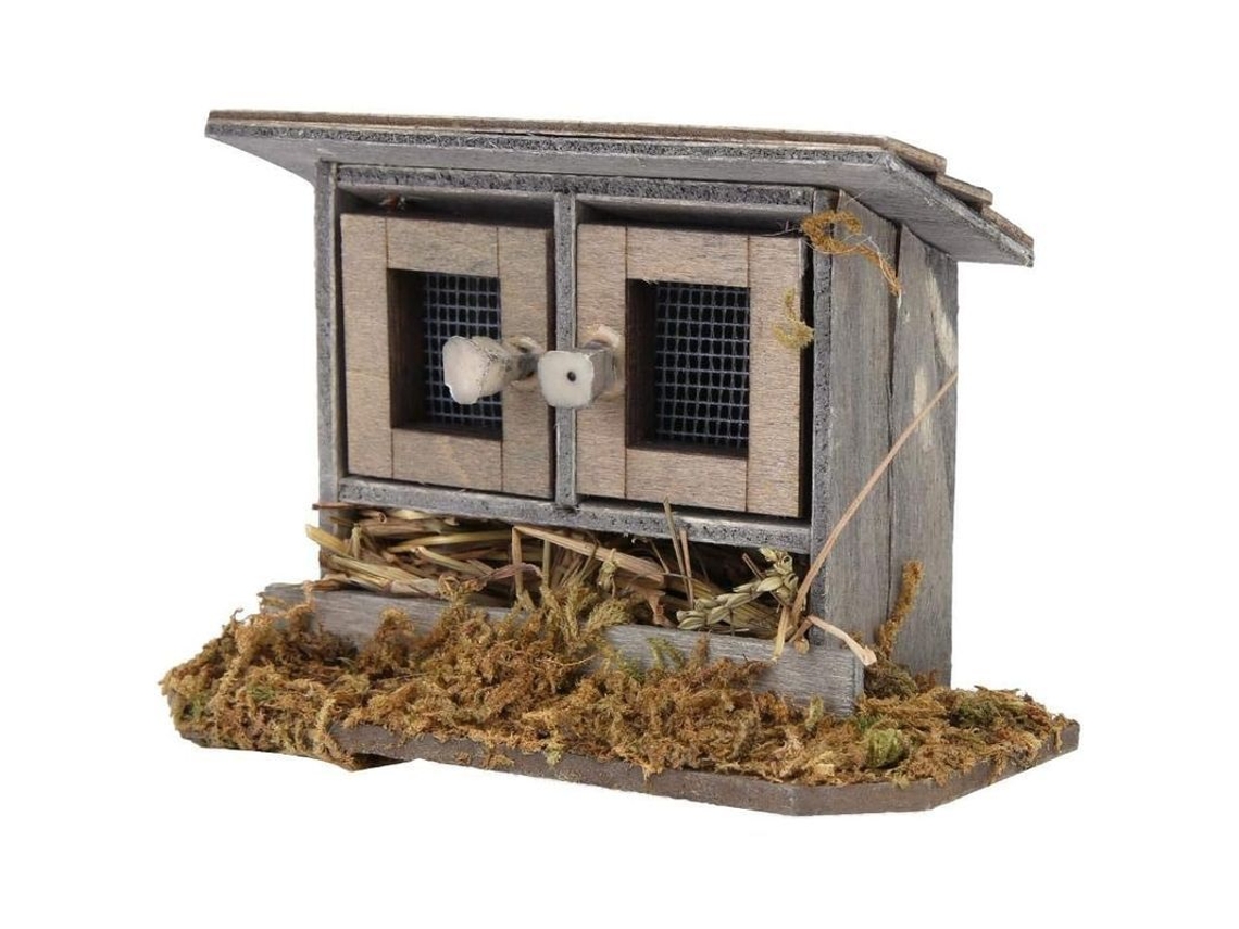 Pollo En Miniatura 1/12 Para Accesorios De Jardín De Casa De Muñecas, Madera, 2025