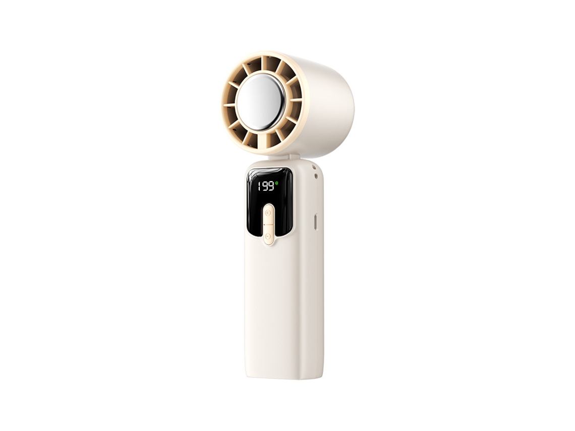 Ventilador Portátil Mini Usb Recarregável Turbo, Mão, Para Mesa E Quarto