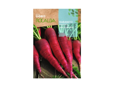ROCALBA Sementes de Rabanete Longo de Maiorca 25 Gr Pacote 5 Envelopes