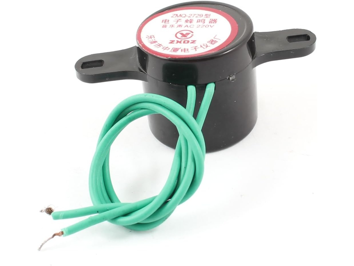Zmq-2729 Zumbador Electrónico De Tono Continuo Con Cable, 220 V Ca, 80 Db