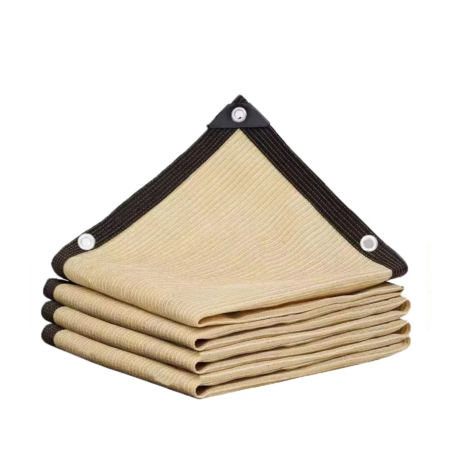 Malla De Sombreo (beige, 4x5 M), Con Protección Uv Del 90%, Perforada, Apta Para Pérgolas, Invernaderos, Jardines Y Terrazas.