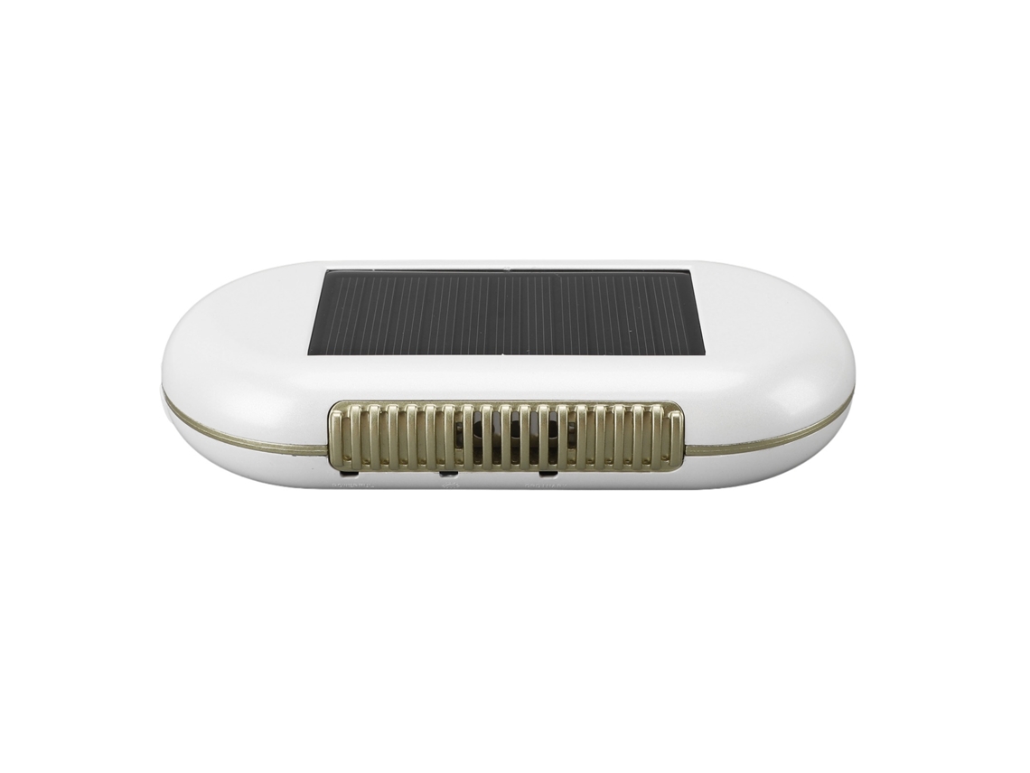 Purificador De Aire Solar Para Coche, Ambientador Para Coche, Elimina Malos Olores, Potencia Ajustable, 1200 Mah (blanco)