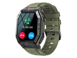 Smartwatch Militar Monitor De Frecuencia Cardíaca Y Sueño De 1.85 Compatible Verde Yuysan