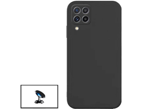 Kit Carcasa + Soporte Samsung Galaxy M22 PHONECARE Silicona Liquida