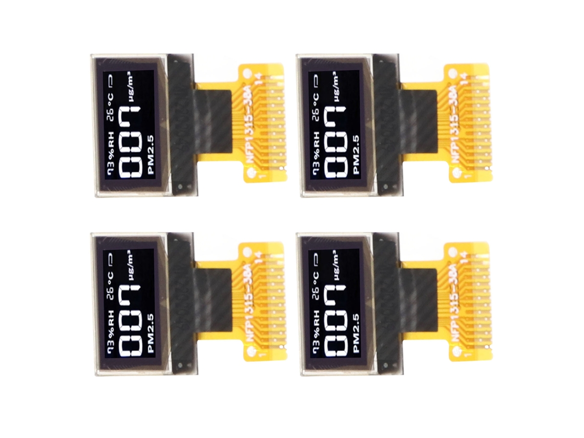 Módulo de pantalla OLED de 0,49 pulgadas (2026as-4pcs) con interfaz IIC de 64x32 y 14 pines.