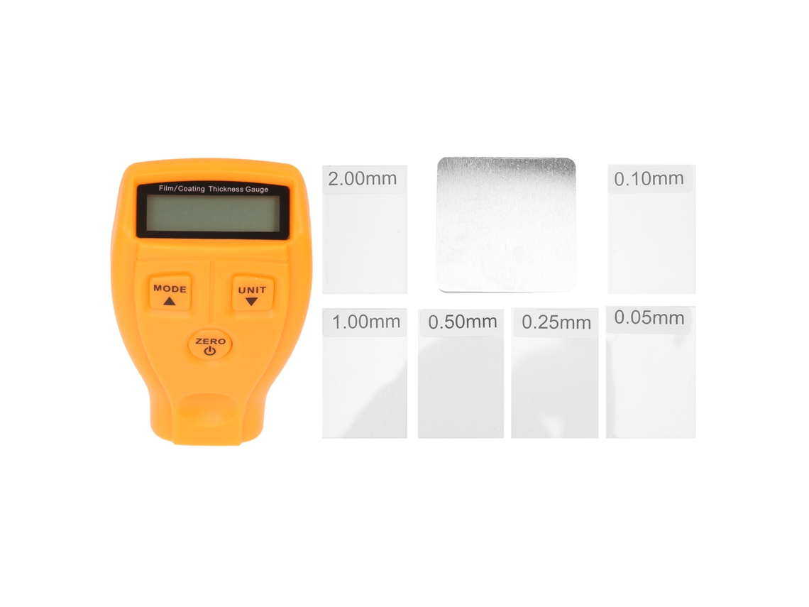 Medidor De Espessura De Revestimento Automotivo Gm200amarelo Para Pintura De Carros