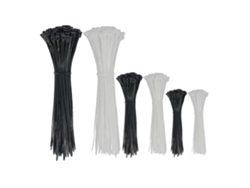 600 Abrazaderas De Cable De Nailon Pa66 Con Autobloqueo, 15, 20 Y 30 Cm, Blancas Y Negras.
