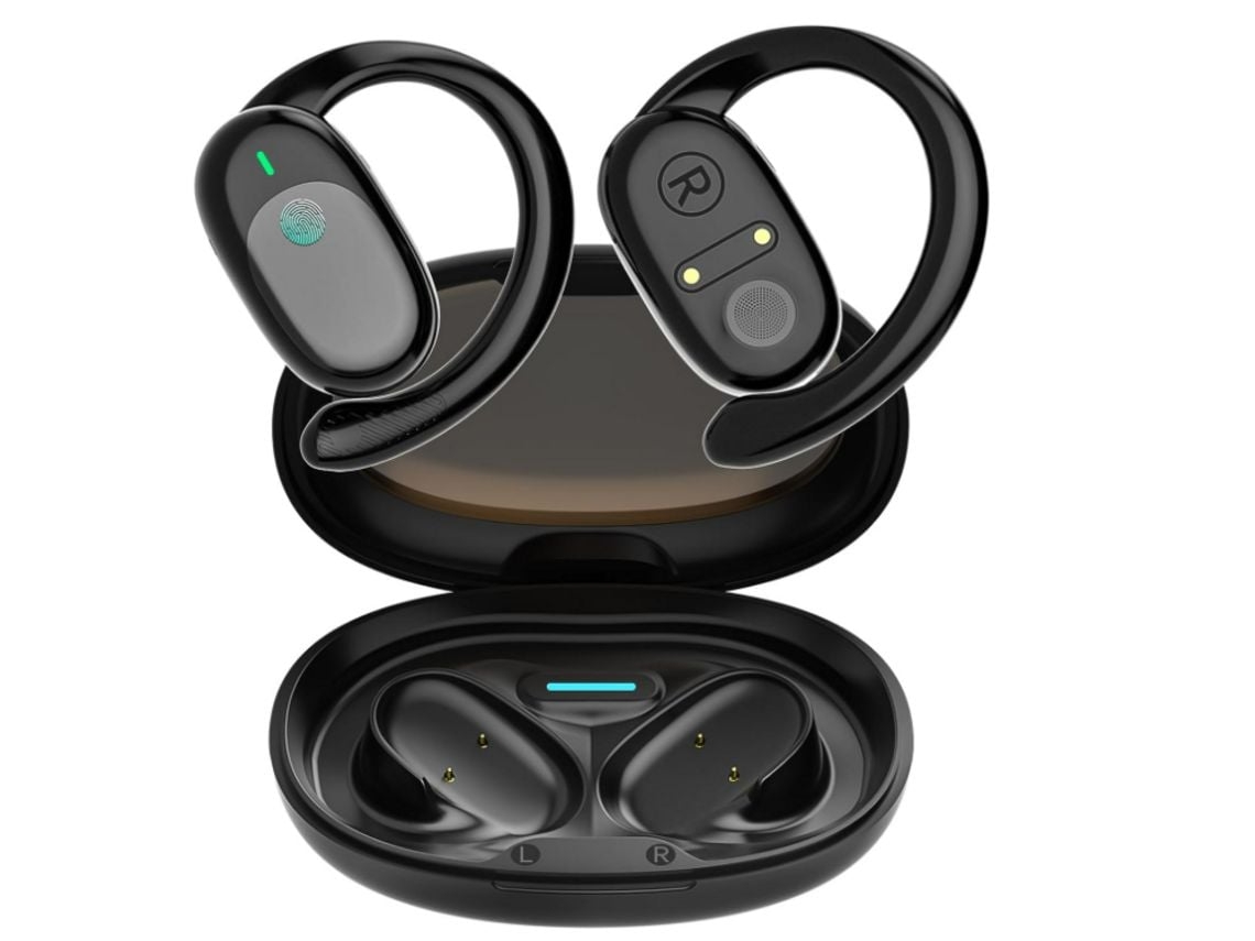 Auriculares Sin Conducción Ósea Sobre Ganchos Para La Oreja YEMAESRE Bluetooth Negro