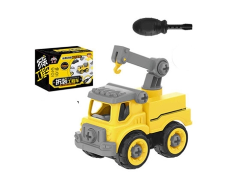 Tornillo Modelo de Coche Camión Excavadora Desmontaje Juguete Con Caja 2